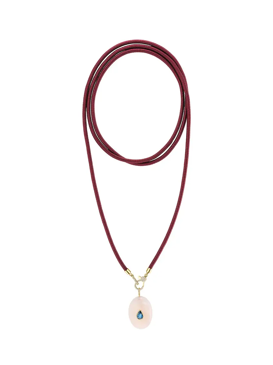 Beatriz Werebe Aventurine and Blue Tourmaline Stone Charm | Thumbnail 3 Beatriz Werebe Aventurine and Blue Tourmaline Stone Charm | Thumbnail 3
