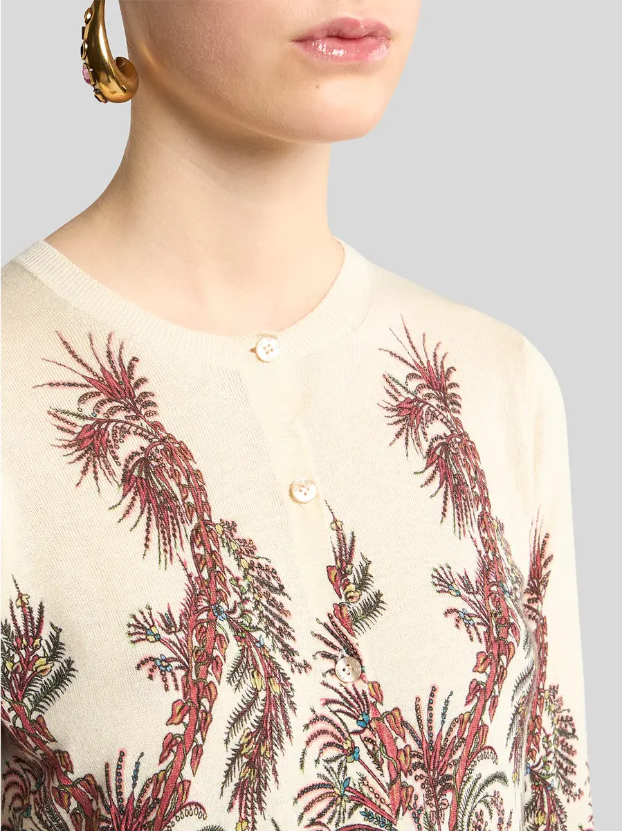 Etro Cashmere-Silk Printed Cardigan | Thumbnail 5 Etro Cashmere-Silk Printed Cardigan | Thumbnail 5