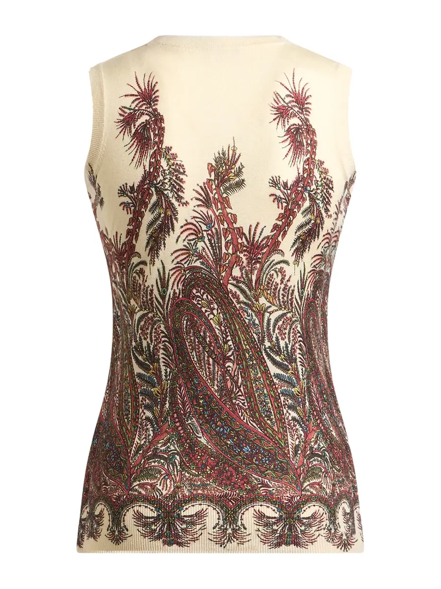 Etro Cashmere-Silk Printed Top | Thumbnail 2