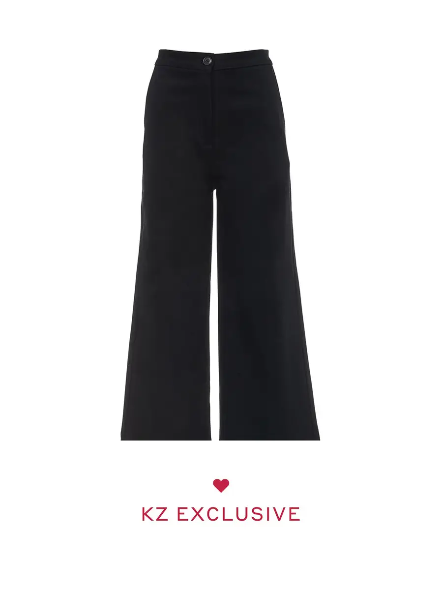 Kirna Zabête Exclusive Collection Cotton Drill Wide Leg Trousers | Image 1 Kirna Zabête Exclusive Collection Cotton Drill Wide Leg Trousers | Image 1