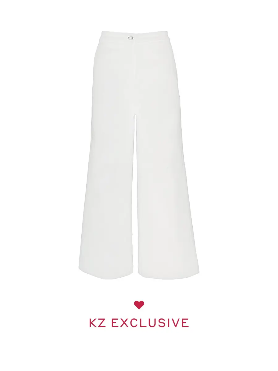 Kirna Zabête Exclusive Collection Cotton Drill Wide Leg Trousers | Image 1 Kirna Zabête Exclusive Collection Cotton Drill Wide Leg Trousers | Image 1