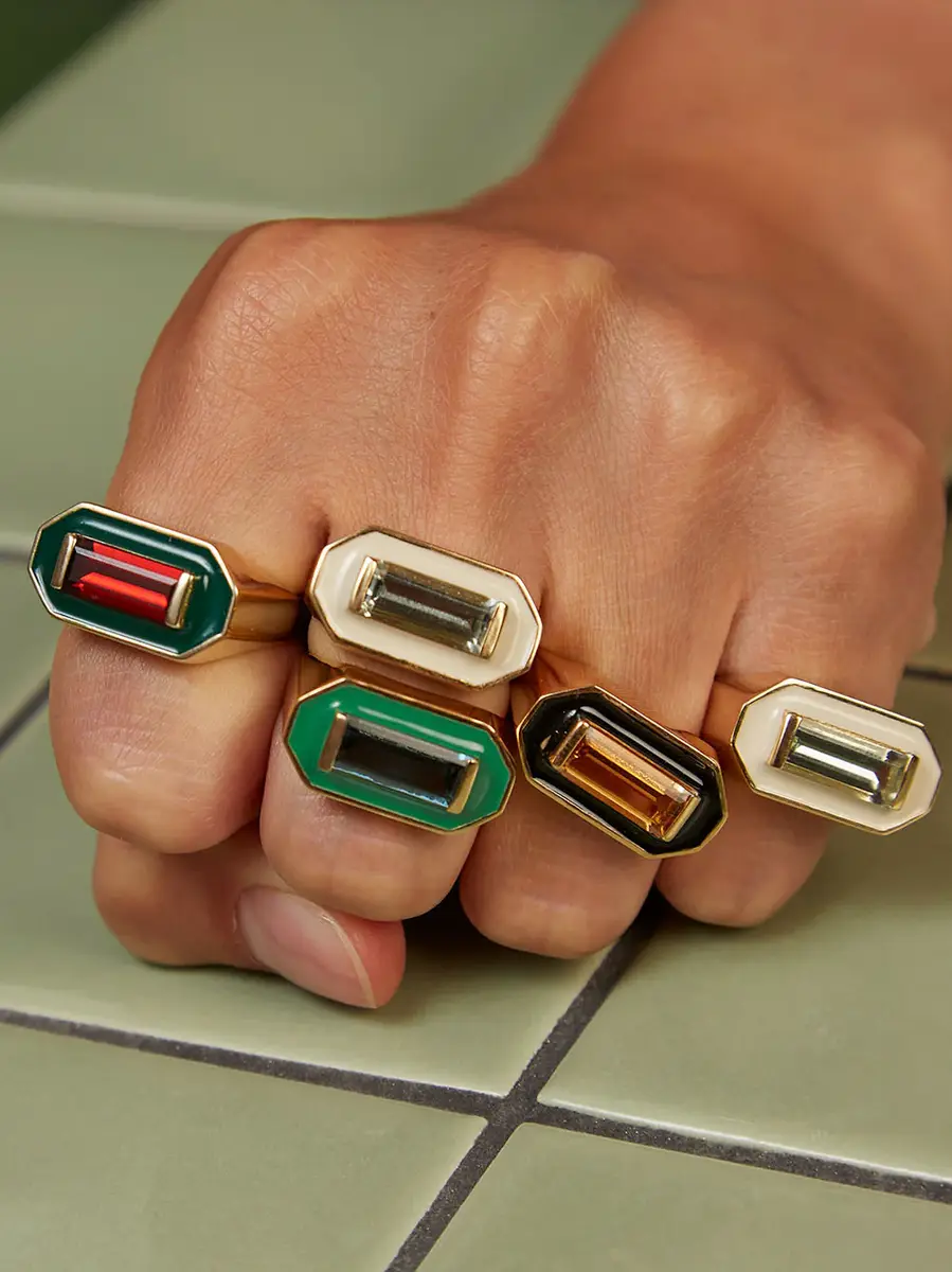 Aliita Deco Maxi Baguette Topaz Ring | Thumbnail 2 Aliita Deco Maxi Baguette Topaz Ring | Thumbnail 2