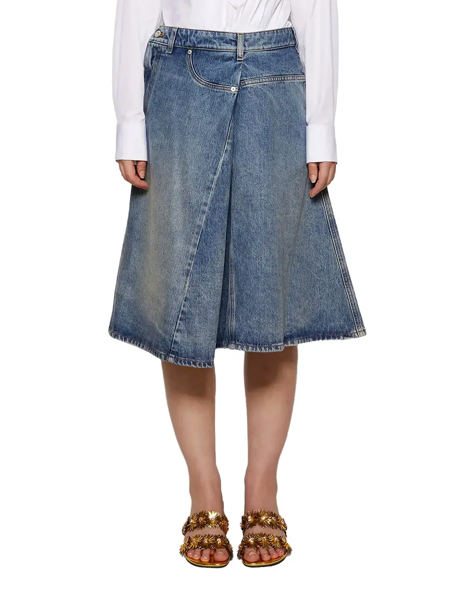 Loewe Deconstructed Denim Midi Skirt | Thumbnail 3 Loewe Deconstructed Denim Midi Skirt | Thumbnail 3