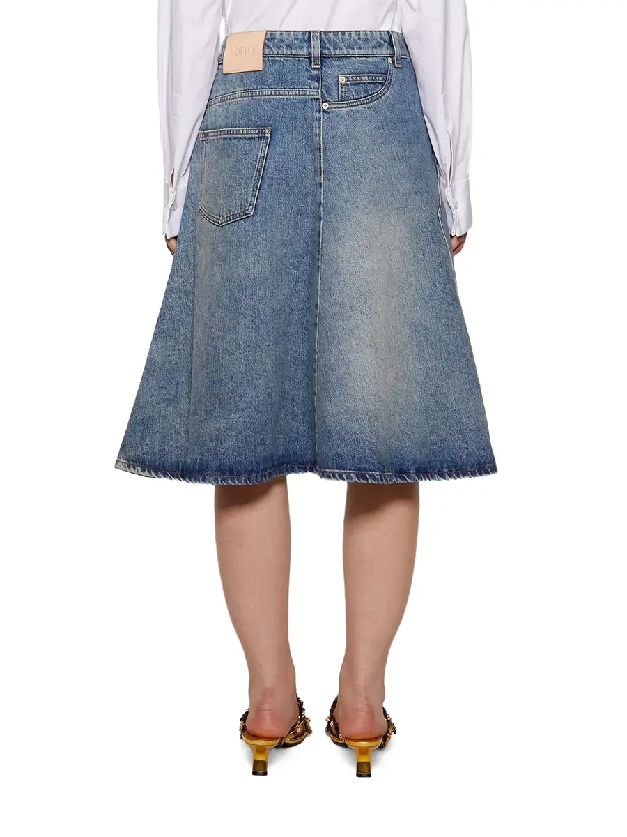 Loewe Deconstructed Denim Midi Skirt | Thumbnail 5 Loewe Deconstructed Denim Midi Skirt | Thumbnail 5