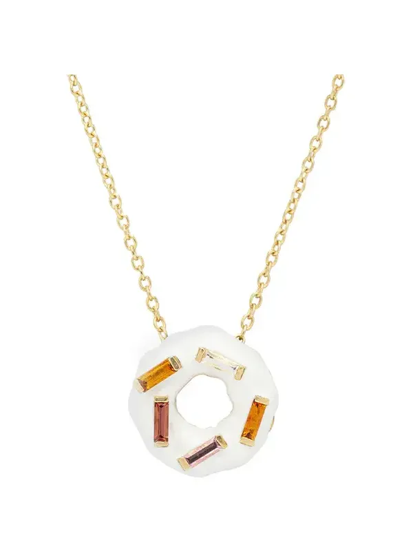 Donut Ice Glazed Necklace