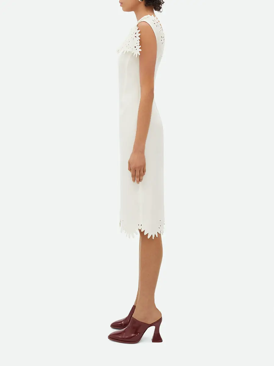 Bottega Veneta English Embroidery Midi Dress | Thumbnail 3 Bottega Veneta English Embroidery Midi Dress | Thumbnail 3