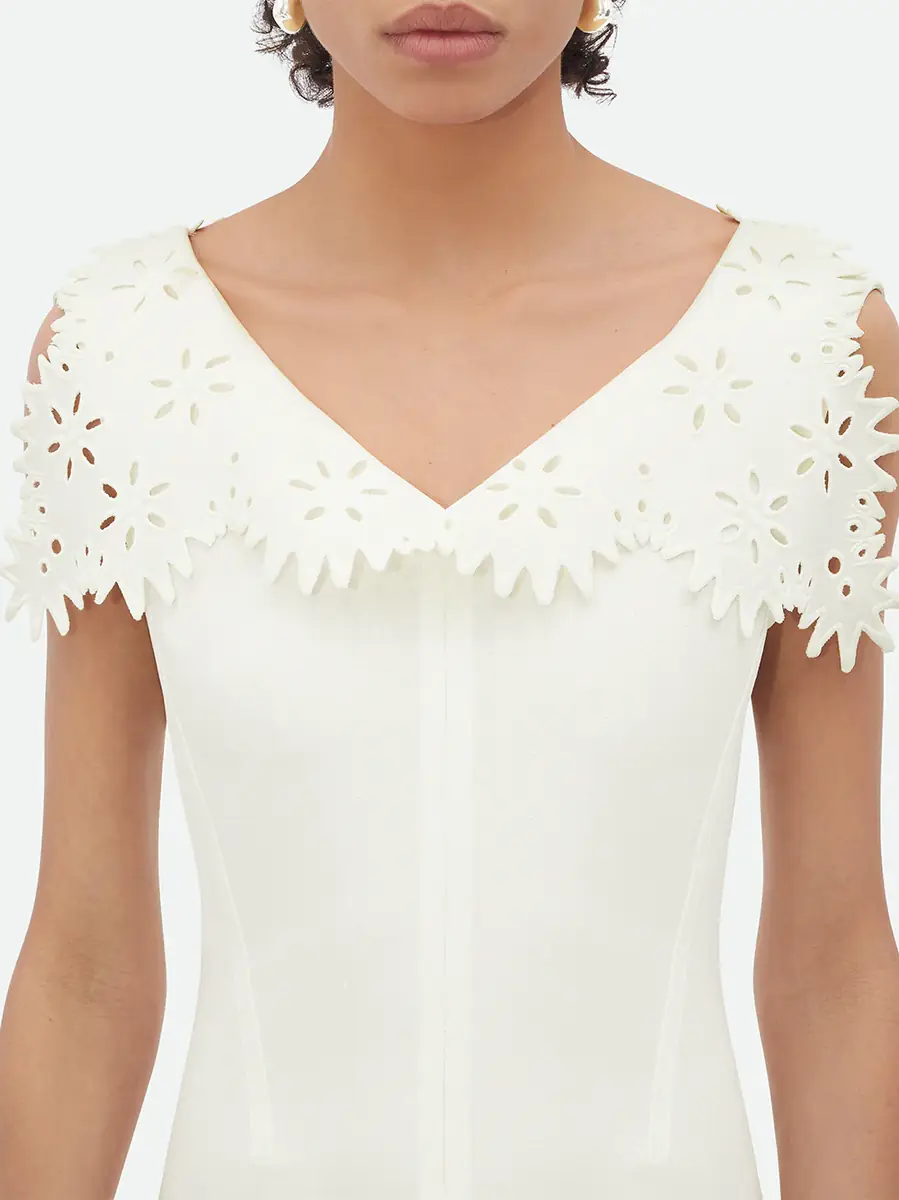 Bottega Veneta English Embroidery Midi Dress | Thumbnail 4 Bottega Veneta English Embroidery Midi Dress | Thumbnail 4