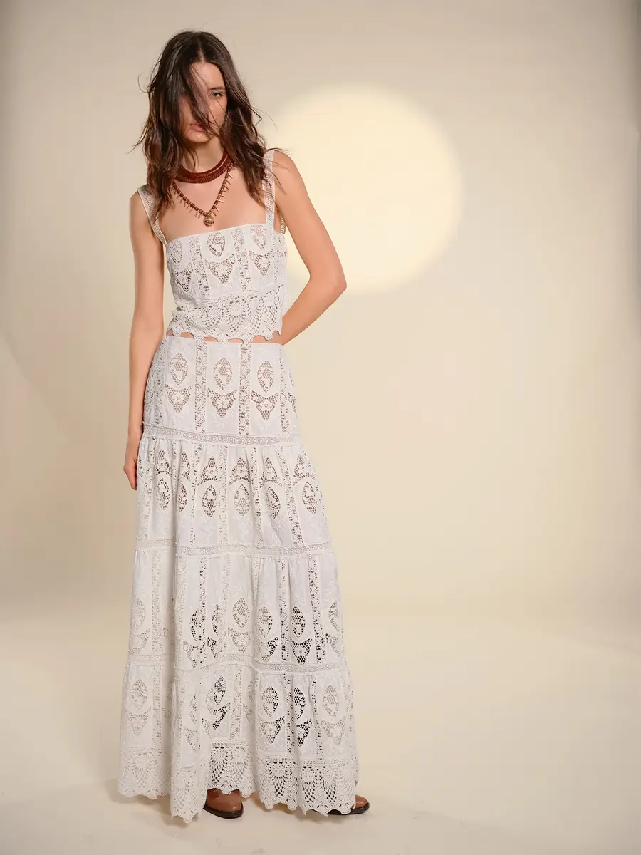 Johanna Ortiz Highlighted Fields Embroidered Maxi Skirt | Thumbnail 3 Johanna Ortiz Highlighted Fields Embroidered Maxi Skirt | Thumbnail 3