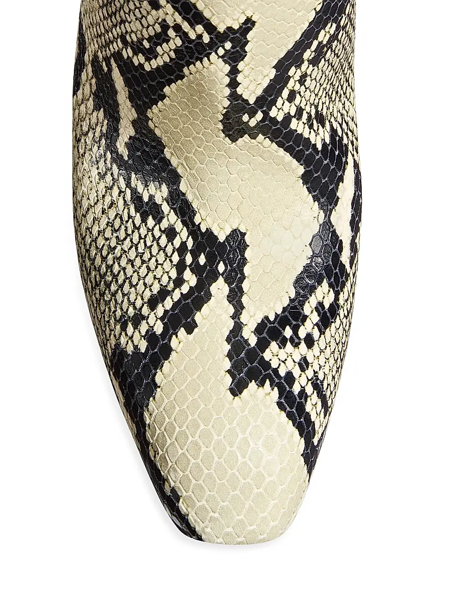 Khaite Women's Colt 100MM Snake-Embossed Over-the-Knee Boots - Natural | Thumbnail 4 Khaite Women's Colt 100MM Snake-Embossed Over-the-Knee Boots - Natural | Thumbnail 4