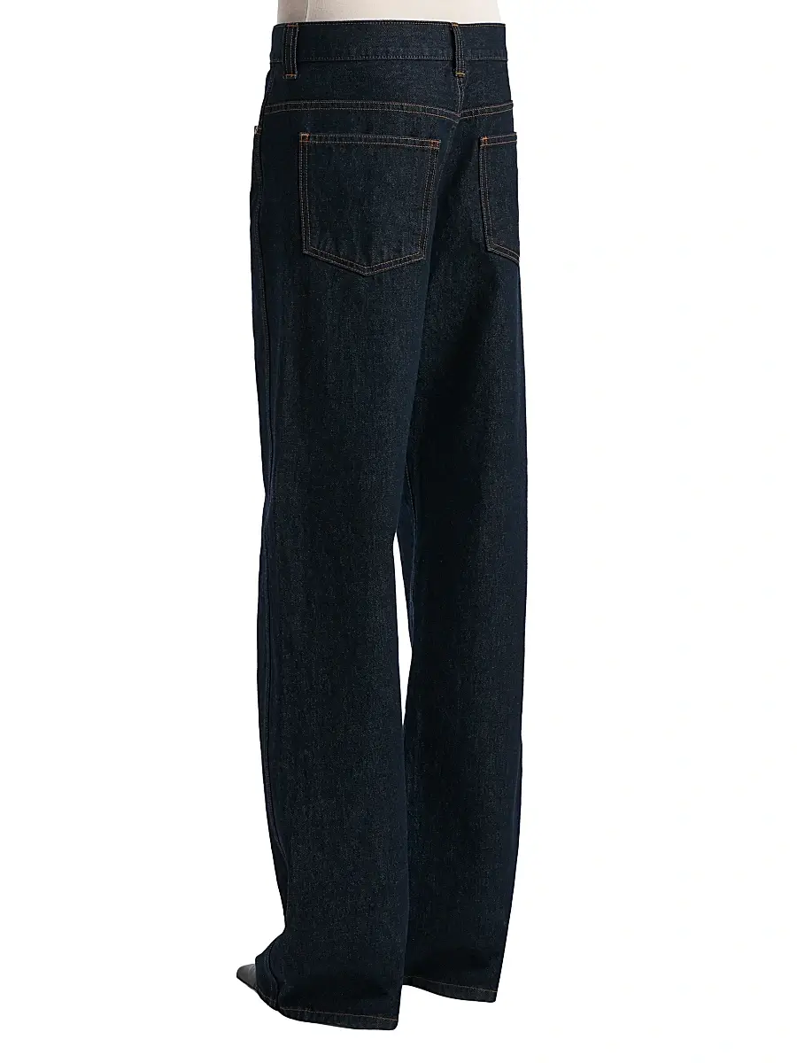 Khaite Women's Bonnie Mid-Rise Wide-Leg Jeans - Benson | Thumbnail 4