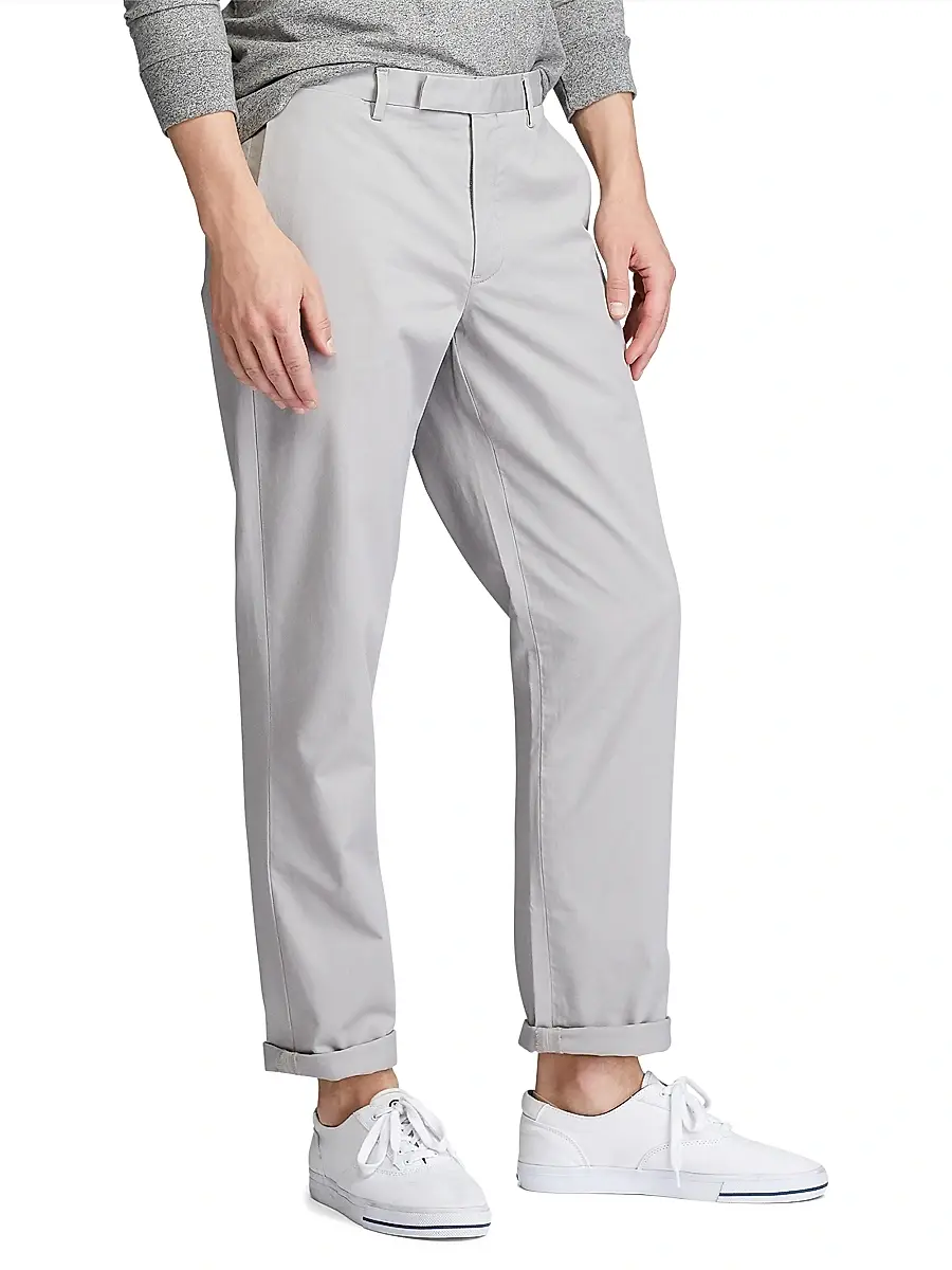 Polo Ralph Lauren Men's Military Stretch-Cotton Mid-Rise Straight-Leg Pants | Thumbnail 4 Polo Ralph Lauren Men's Military Stretch-Cotton Mid-Rise Straight-Leg Pants | Thumbnail 4