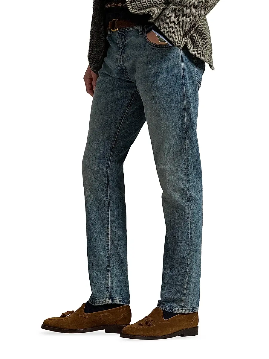 Polo Ralph Lauren Men's Sullivan Washed Denim StraightLleg Jeans - Spokane | Thumbnail 4 Polo Ralph Lauren Men's Sullivan Washed Denim StraightLleg Jeans - Spokane | Thumbnail 4