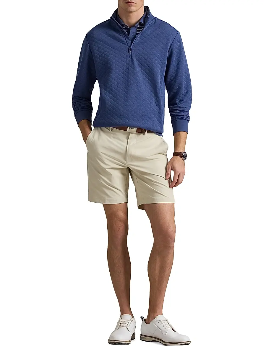 Polo Ralph Lauren Men's Quilted Double-Knit Quarter-Zip Sweatshirt | Thumbnail 2