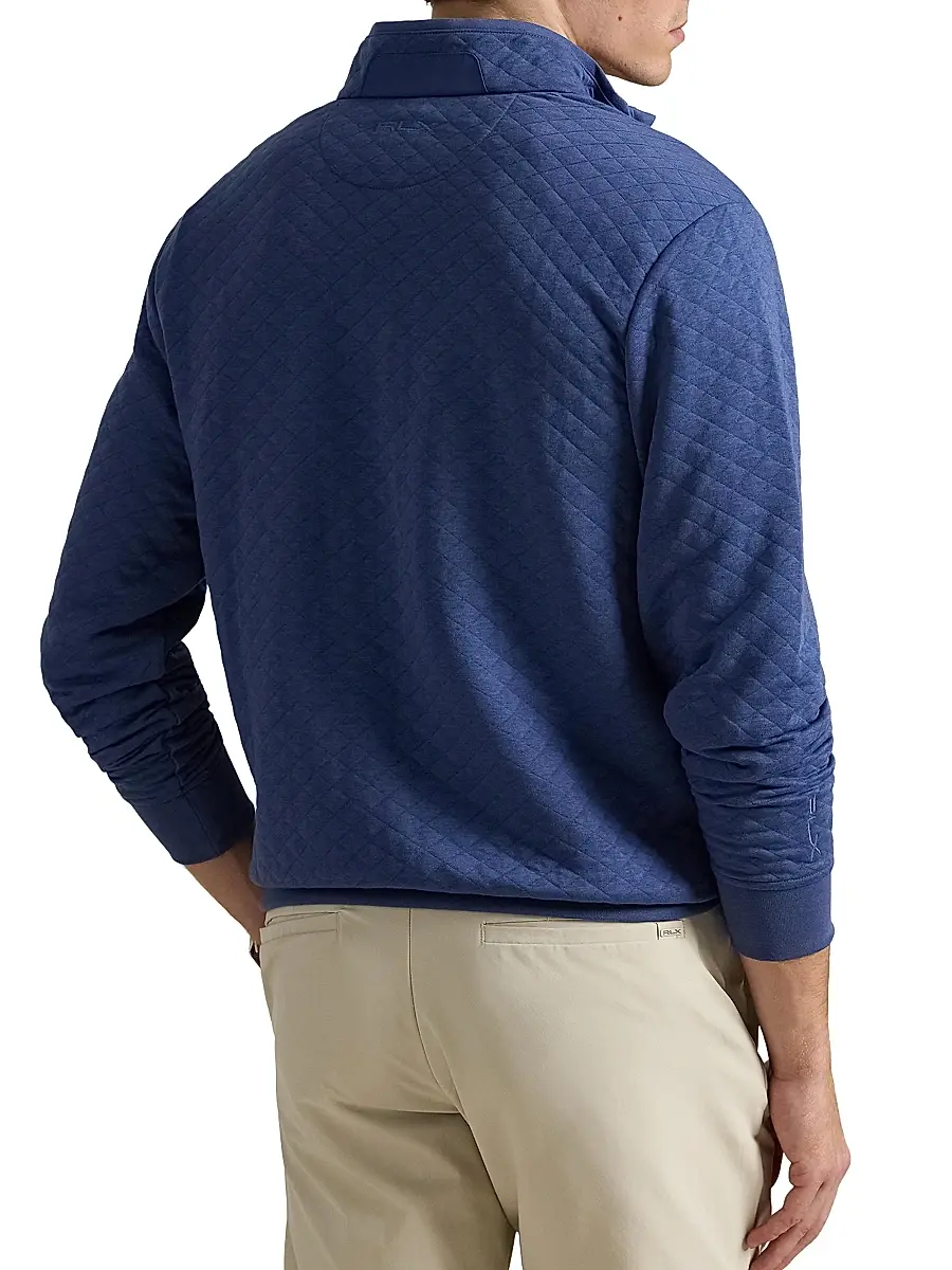 Polo Ralph Lauren Men's Quilted Double-Knit Quarter-Zip Sweatshirt | Thumbnail 4