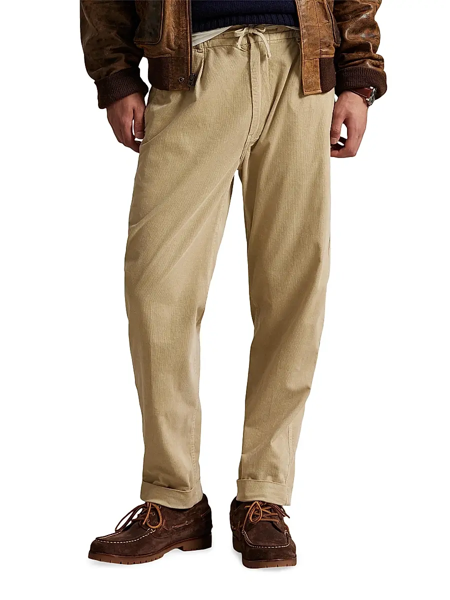 Polo Ralph Lauren Men's Stretch-Cotton Drawstring Pants | Thumbnail 3 Polo Ralph Lauren Men's Stretch-Cotton Drawstring Pants | Thumbnail 3