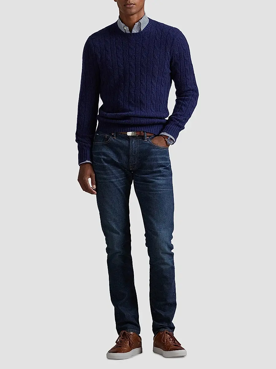 Polo Ralph Lauren Men's Sullivan Washed Mid-Rise Straight-Leg Jeans | Thumbnail 9 Polo Ralph Lauren Men's Sullivan Washed Mid-Rise Straight-Leg Jeans | Thumbnail 9