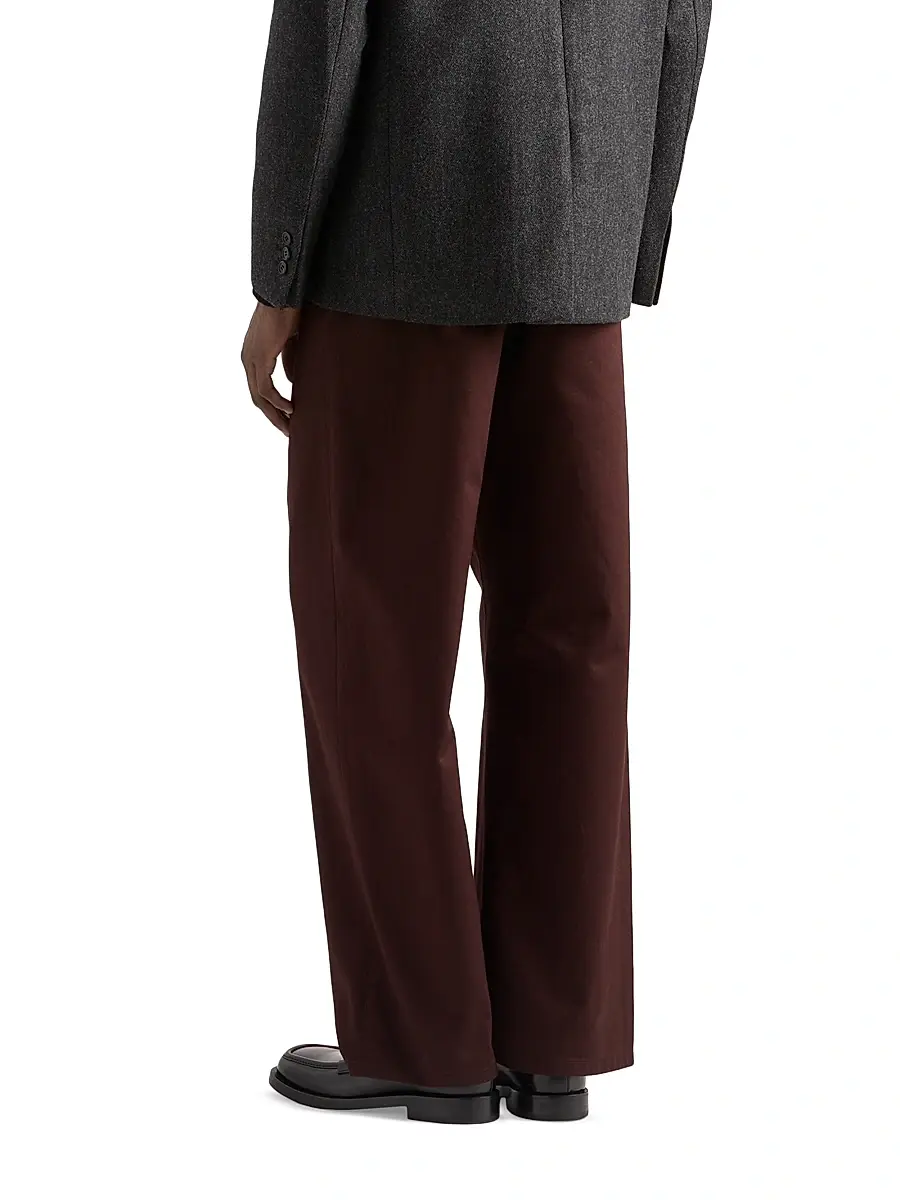 Prada Men's Cotton Pants - Brown | Thumbnail 3 Prada Men's Cotton Pants - Brown | Thumbnail 3
