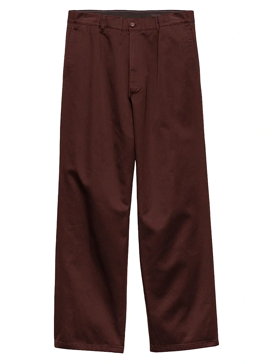 Prada Men's Cotton Pants - Brown | Image 1 Prada Men's Cotton Pants - Brown | Image 1