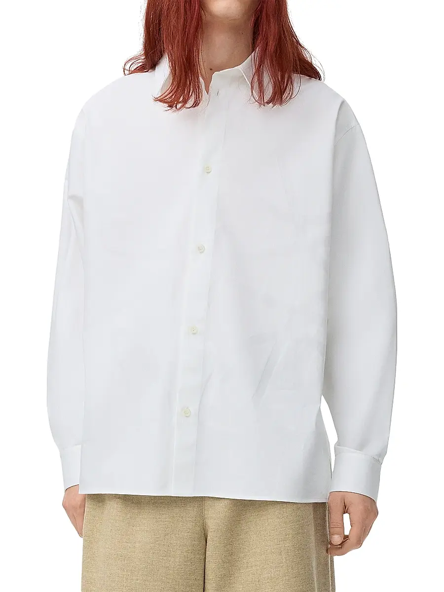 Loewe Men's Large Anagram Cotton Shirt | Thumbnail 2 Loewe Men's Large Anagram Cotton Shirt | Thumbnail 2