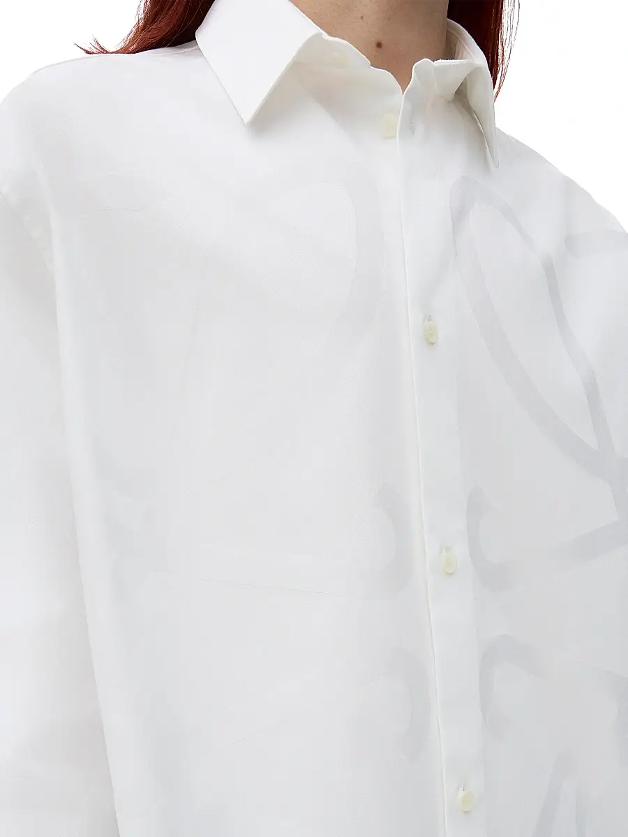 Loewe Men's Large Anagram Cotton Shirt | Thumbnail 4 Loewe Men's Large Anagram Cotton Shirt | Thumbnail 4