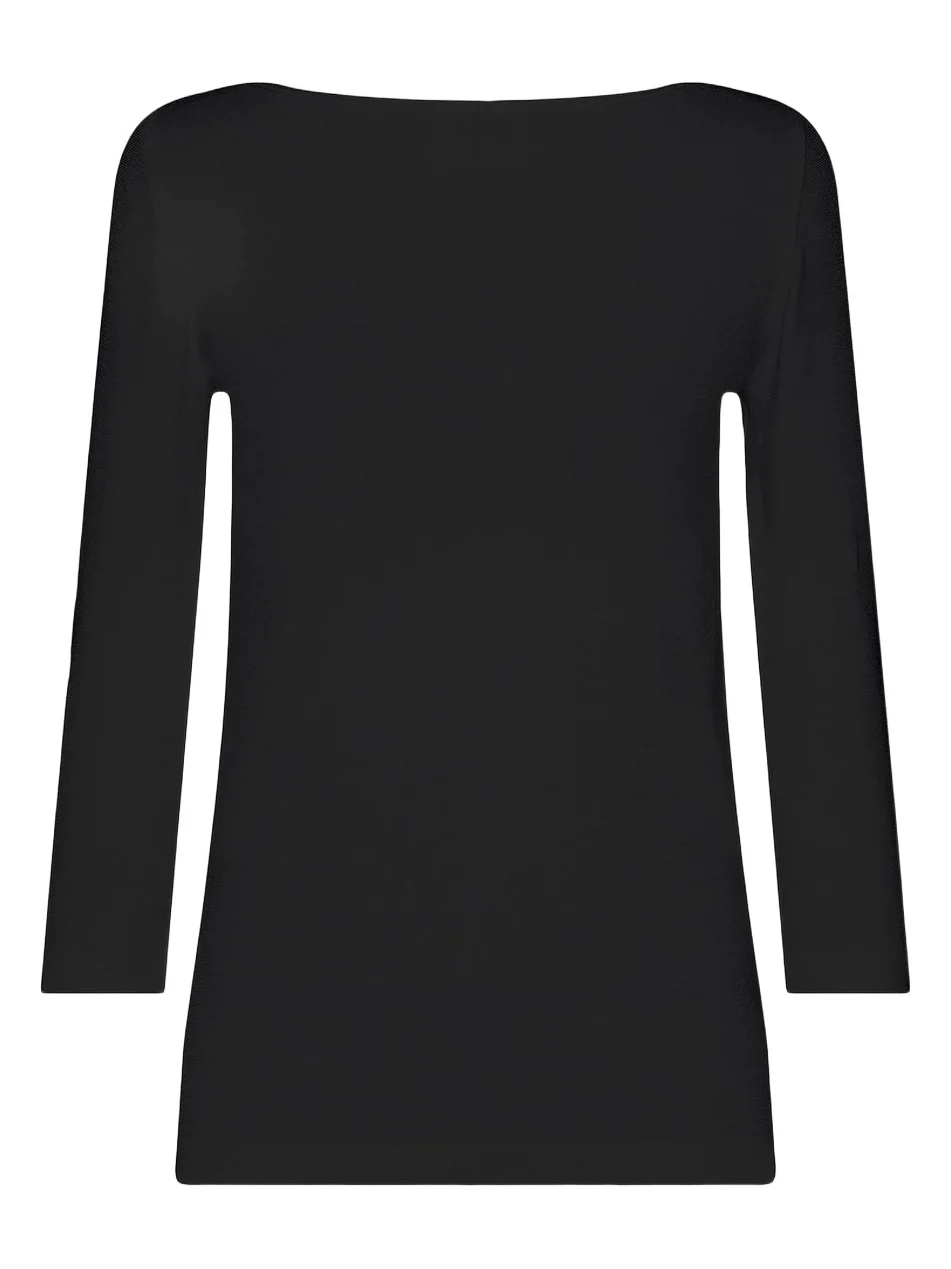 Wolford Women's Cordoba Boatneck Three-Quarter Sleeve Top