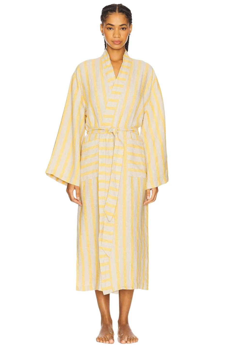 Linen Stripe Robe Linen Stripe Robe