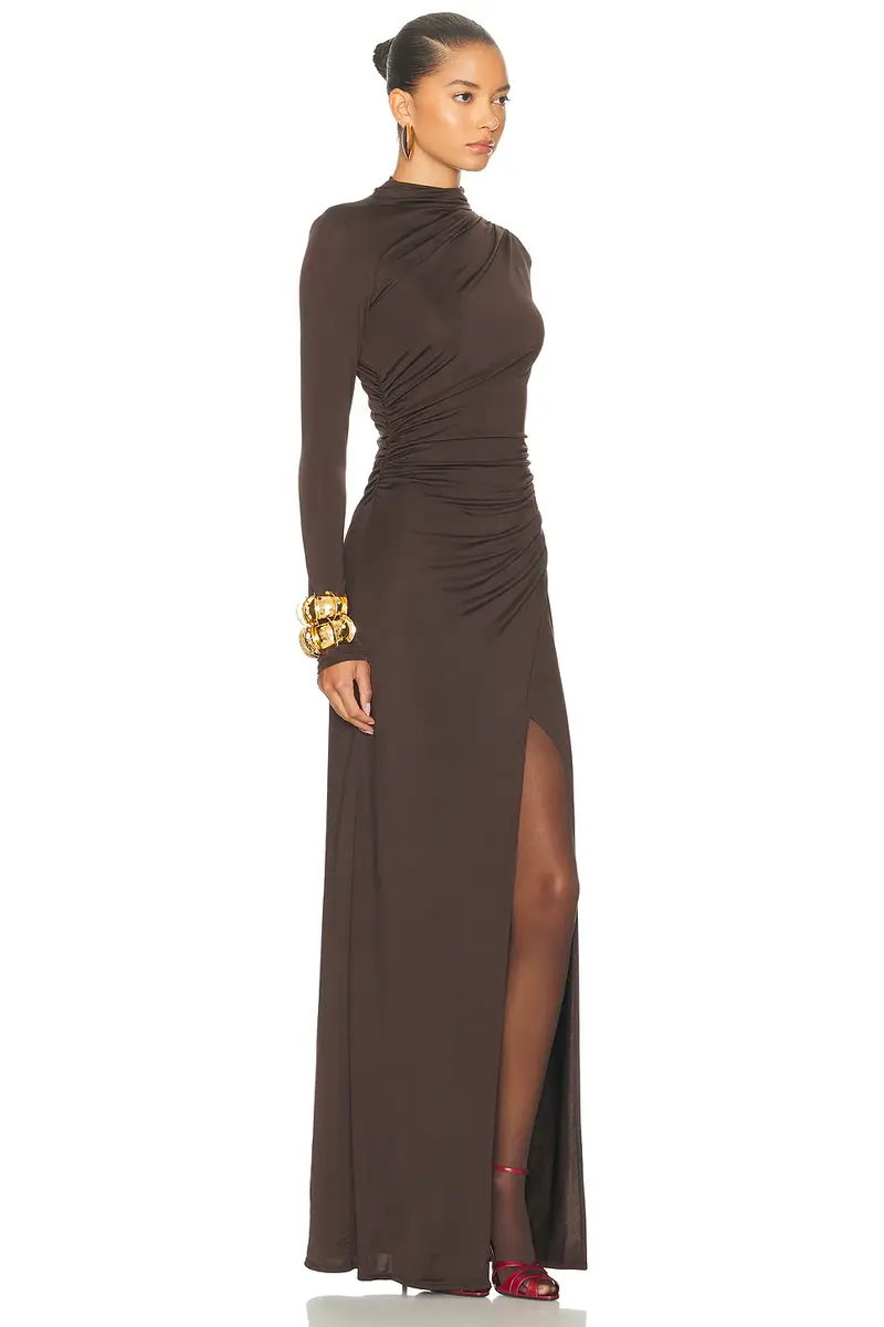 Lapointe Jersey Draped Gown | Thumbnail 2
