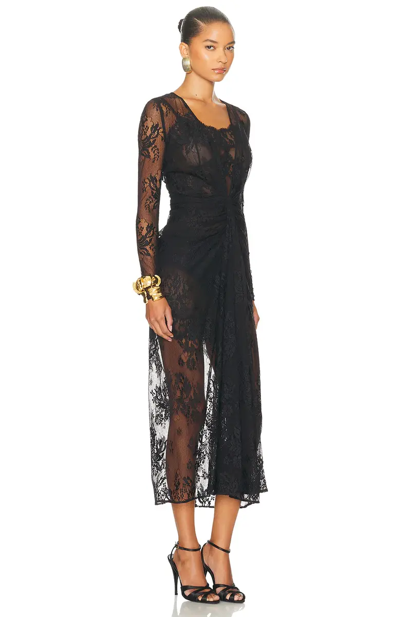 Dolce & Gabbana Long Sleeve Lace Dress | Thumbnail 2 Dolce & Gabbana Long Sleeve Lace Dress | Thumbnail 2