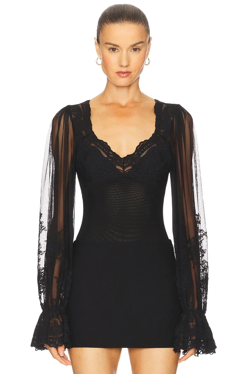 Bardot Bruna Lace Detail Bodysuit