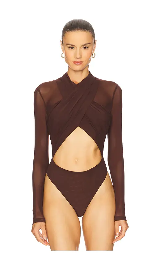 Bardot Aliyah Wrap Bodysuit | Thumbnail 2 Bardot Aliyah Wrap Bodysuit | Thumbnail 2