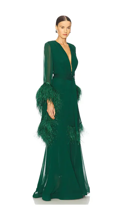 Bronx and Banco Geisha V-neck Gown | Thumbnail 2