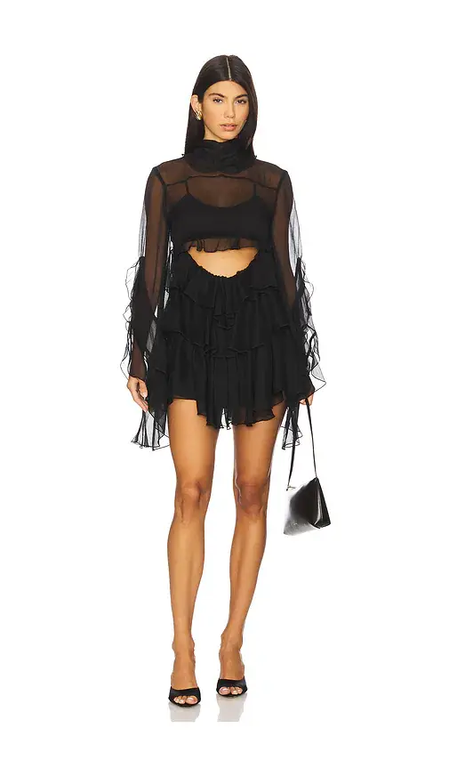 Bardot Anyssa Ruffle Mini Dress