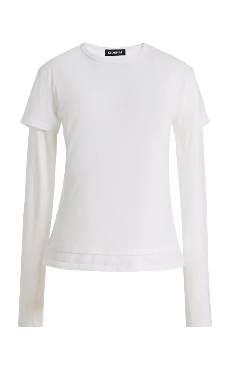 EB Denim Rory Layered Cotton T-Shirt | Thumbnail 2
