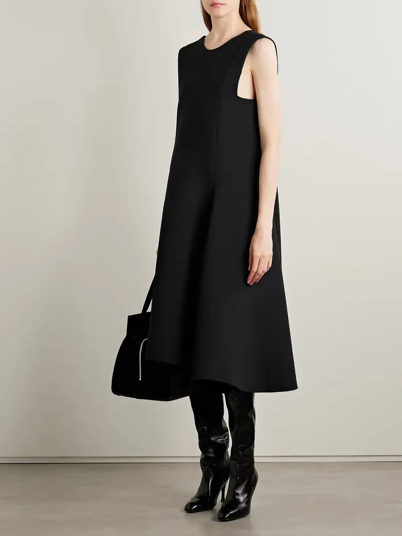 Khaite Medow Crepe Midi Dress | Thumbnail 2