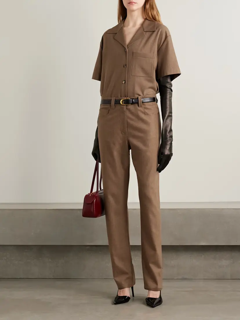 Khaite Callum Brushed-wool Straight-leg Pants | Thumbnail 2