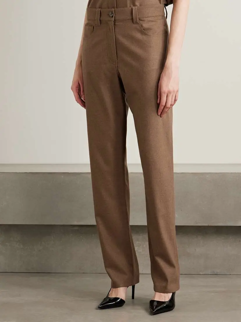 Khaite Callum Brushed-wool Straight-leg Pants | Thumbnail 3