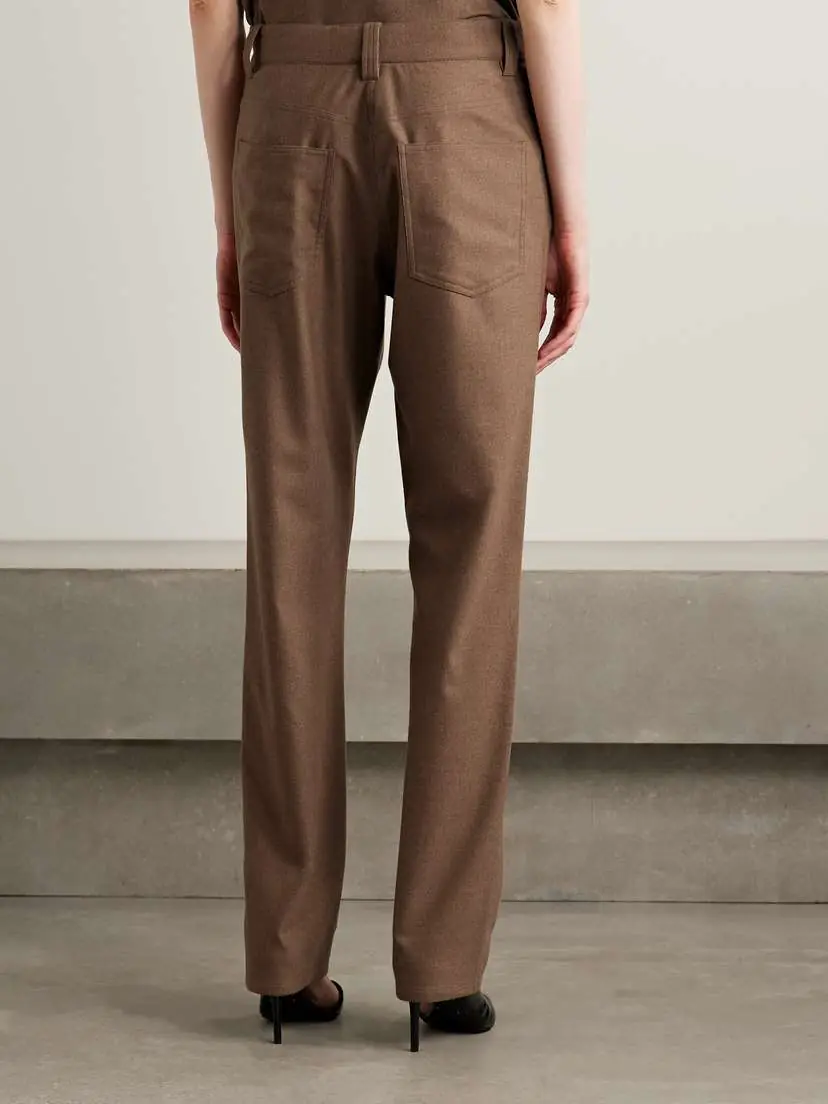 Khaite Callum Brushed-wool Straight-leg Pants | Thumbnail 4