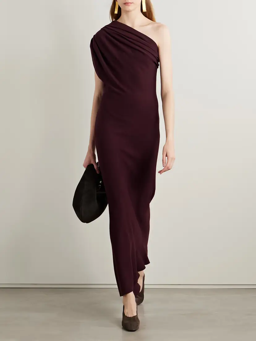 Khaite Coast One-shoulder Wool-blend Maxi Dress | Thumbnail 2 Khaite Coast One-shoulder Wool-blend Maxi Dress | Thumbnail 2