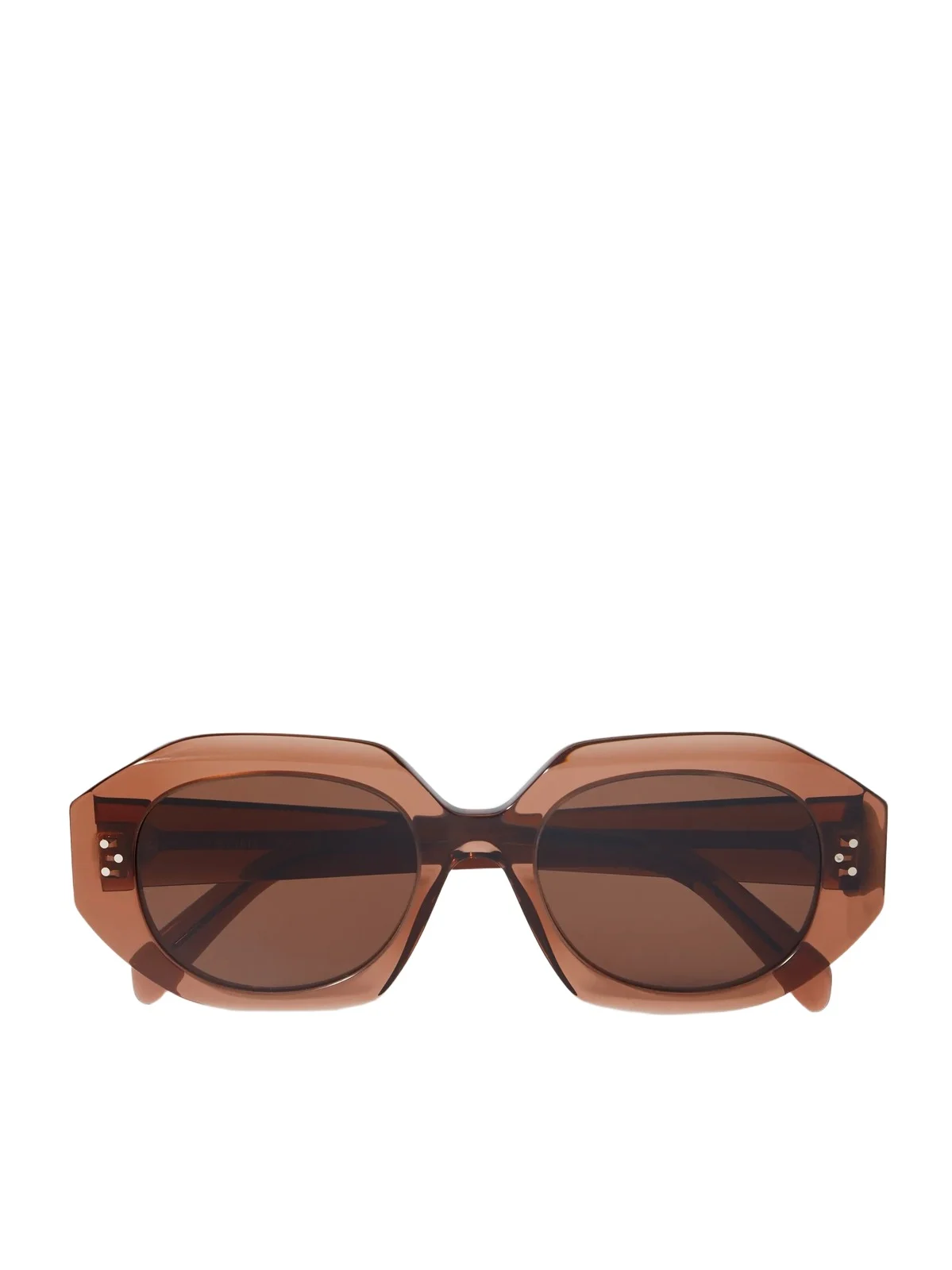 Hexagon-frame Acetate Sunglasses