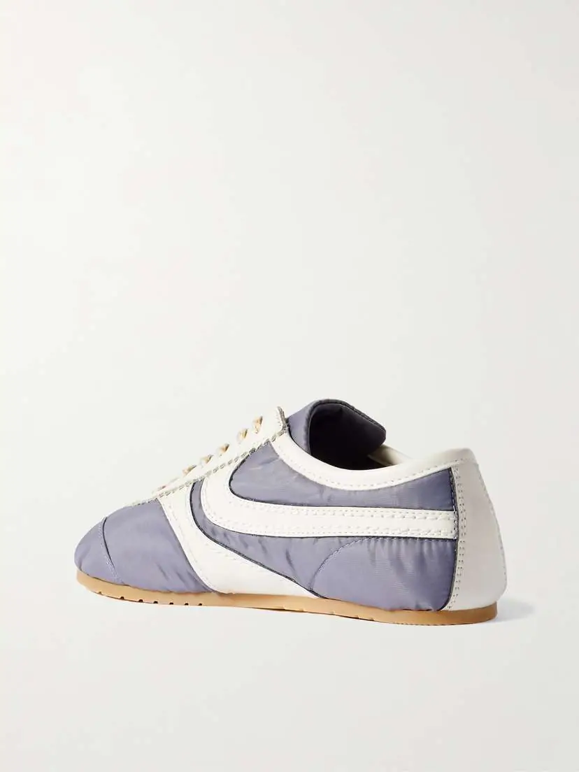 Dries Van Noten Leather-trimmed Shell Sneakers | Thumbnail 3 Dries Van Noten Leather-trimmed Shell Sneakers | Thumbnail 3
