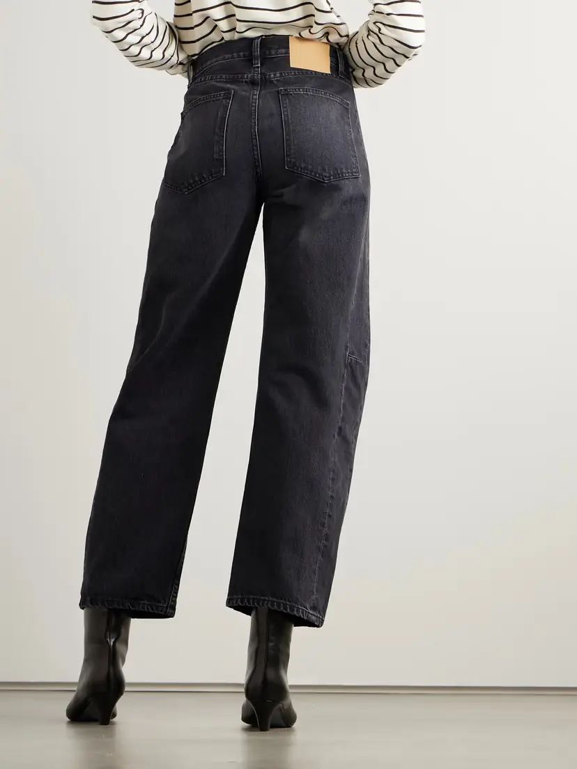 B SIDES Slim Lasso Cropped Mid-rise Barrel-leg Jeans | Thumbnail 4 B SIDES Slim Lasso Cropped Mid-rise Barrel-leg Jeans | Thumbnail 4