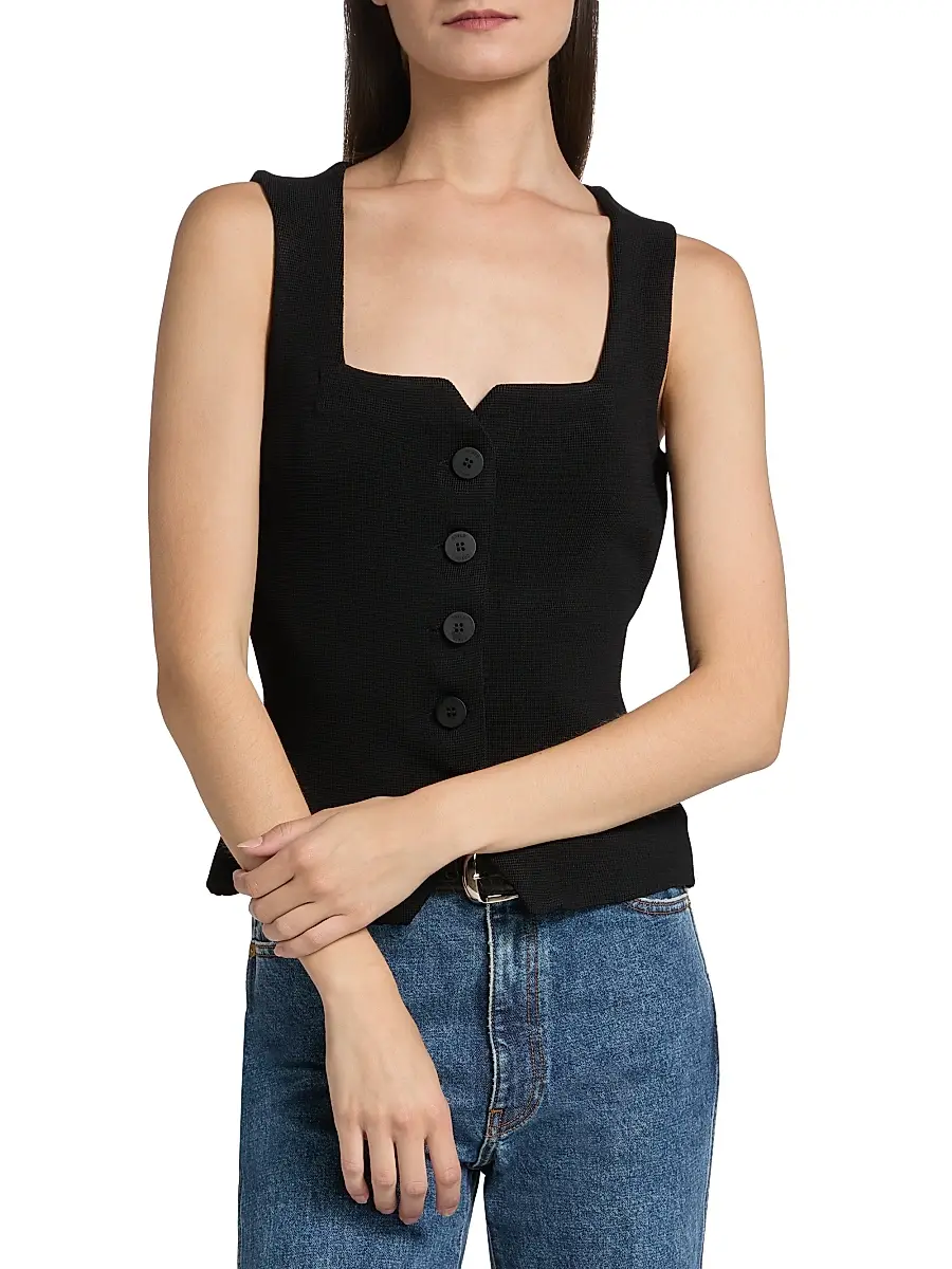 Staud Women's Marisa Vest Top | Thumbnail 3