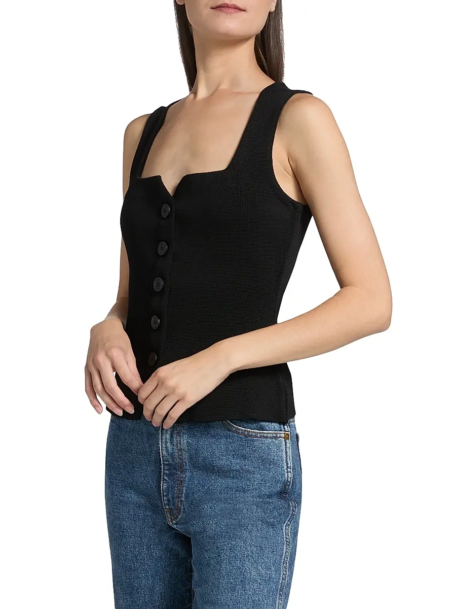 Staud Women's Marisa Vest Top | Thumbnail 4