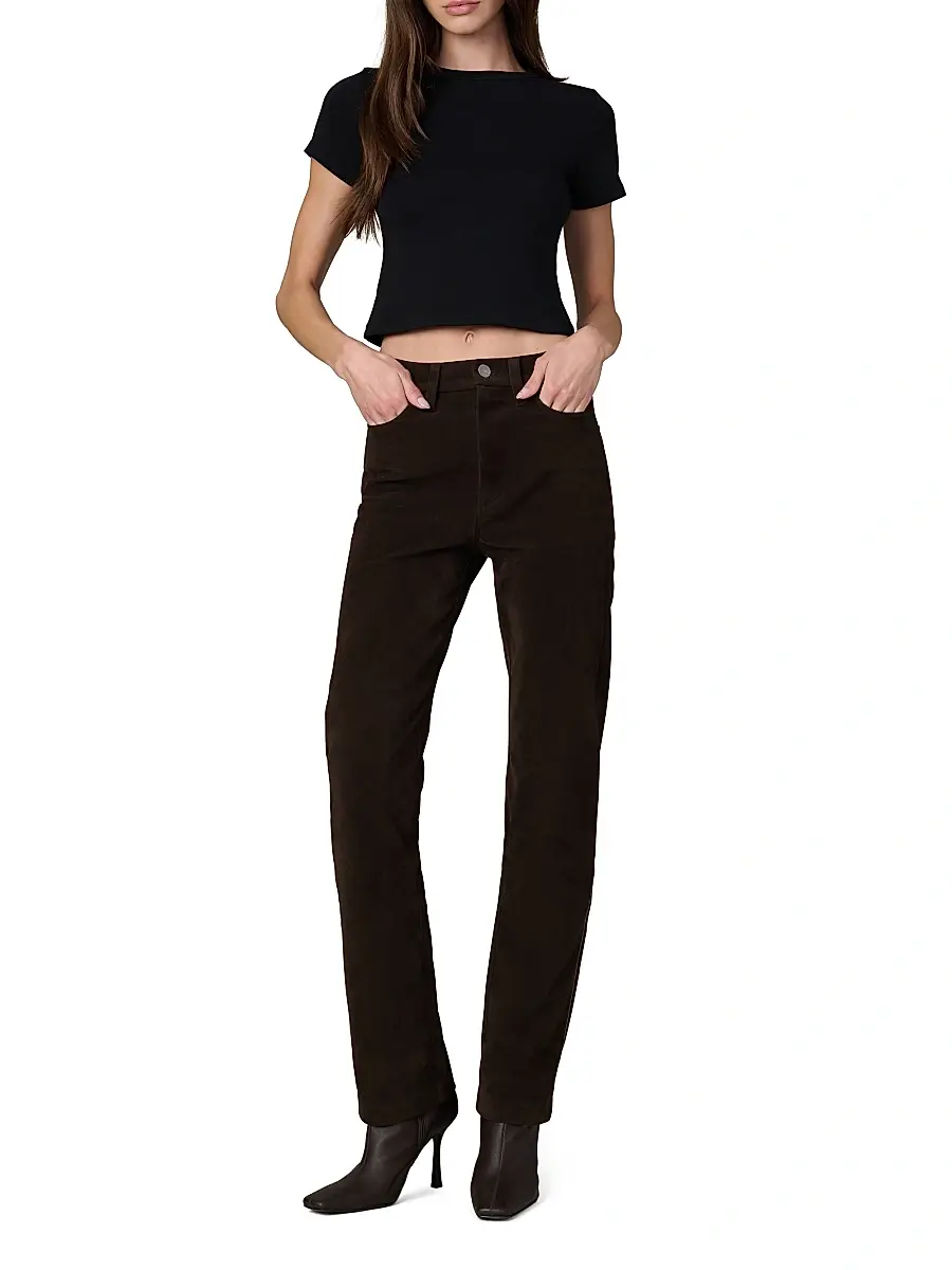 Joe's Jeans Women's The Margot 32'' Vegan Suede Slim Pants | Thumbnail 2