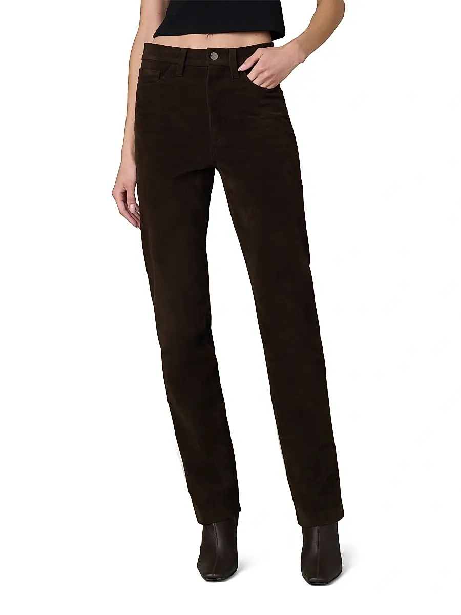 Joe's Jeans Women's The Margot 32'' Vegan Suede Slim Pants | Thumbnail 3