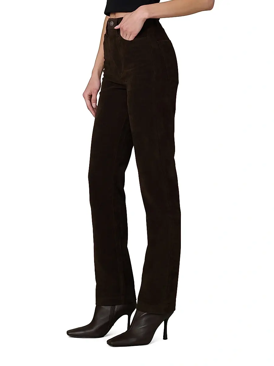 Joe's Jeans Women's The Margot 32'' Vegan Suede Slim Pants | Thumbnail 4