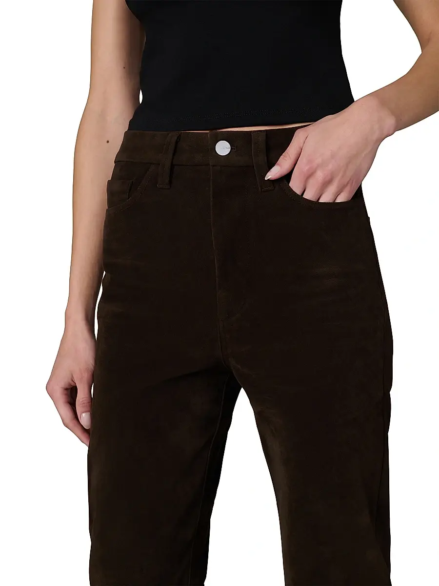 Joe's Jeans Women's The Margot 32'' Vegan Suede Slim Pants | Thumbnail 6