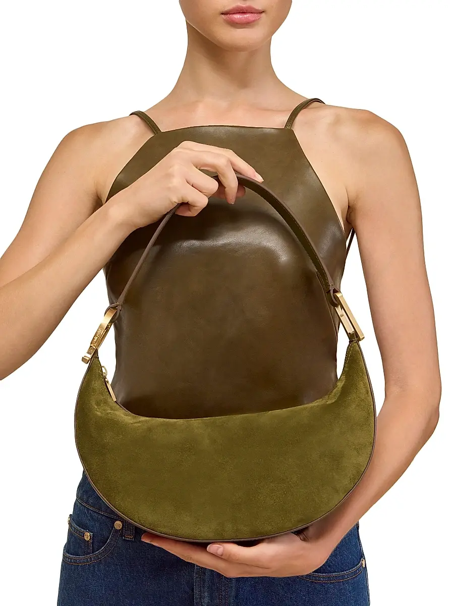 Cult Gaia Women's Leesa Suede Shoulder Bag | Thumbnail 3