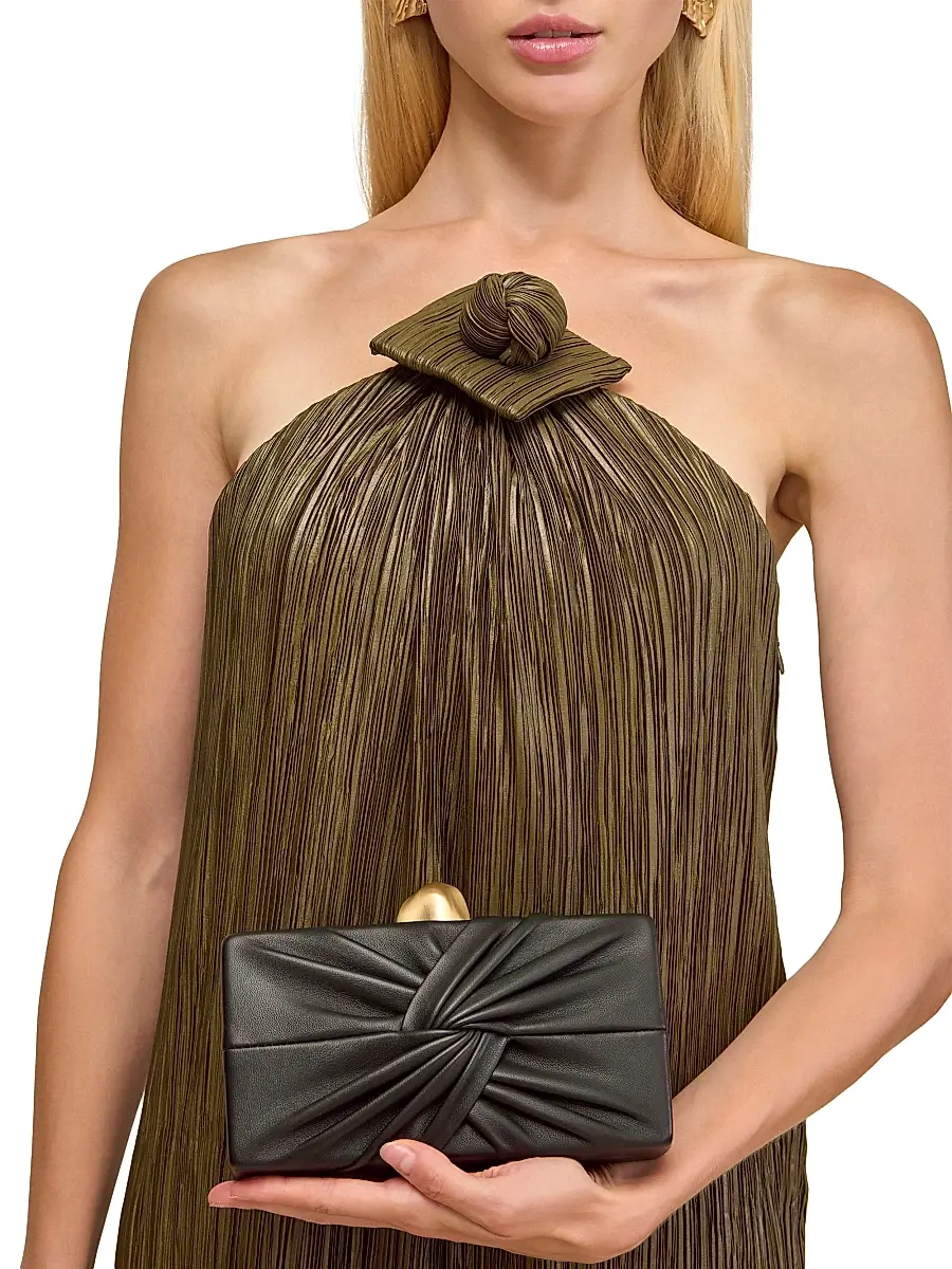 Cult Gaia Women's Lisse Leather Clutch | Thumbnail 3 Cult Gaia Women's Lisse Leather Clutch | Thumbnail 3