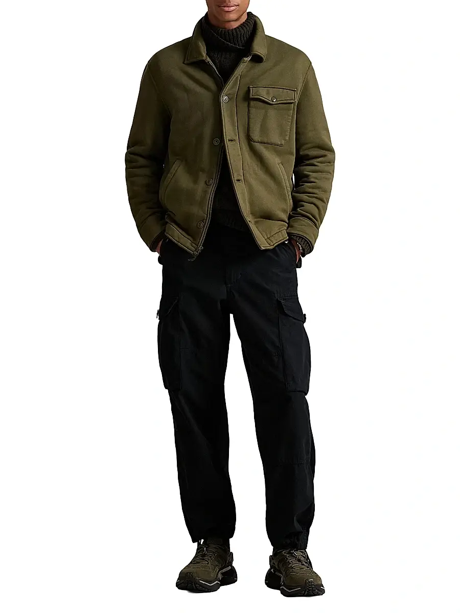 Polo Ralph Lauren Men's Fleece Button-Front Shirt Jacket | Thumbnail 2 Polo Ralph Lauren Men's Fleece Button-Front Shirt Jacket | Thumbnail 2